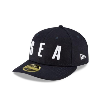 Seattle Mariners Gorra | New Era MLB Ligature Low Profile 59fifty Fitted Cap Mexico - Azules
